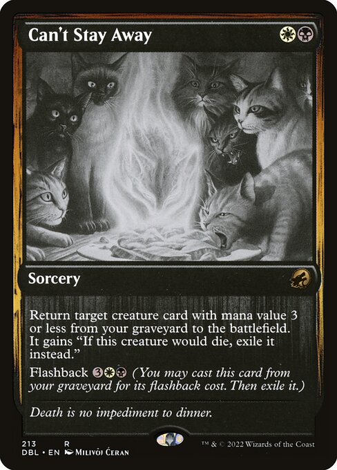 Magic the Gathering Card - Can't Stay Away - MTG Circle