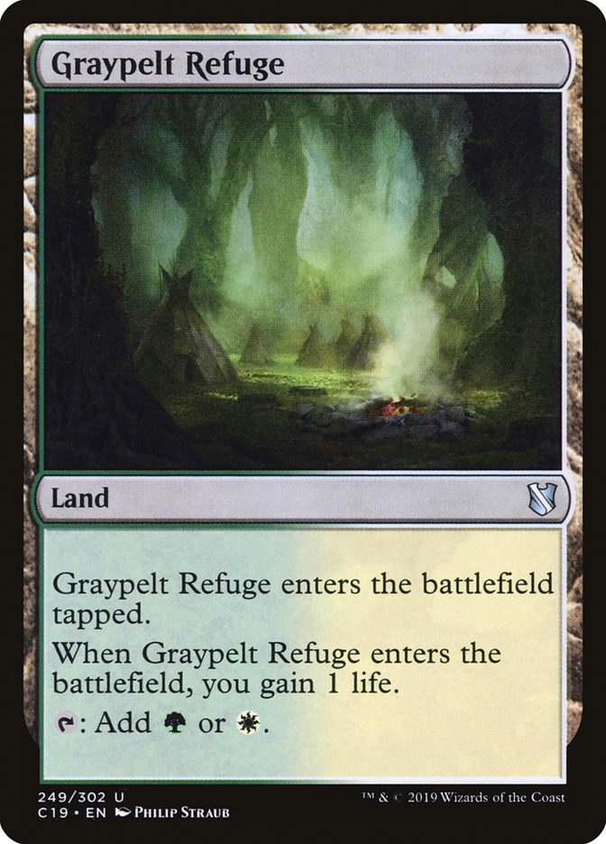 Magic the Gathering Card - Graypelt Refuge - MTG Circle