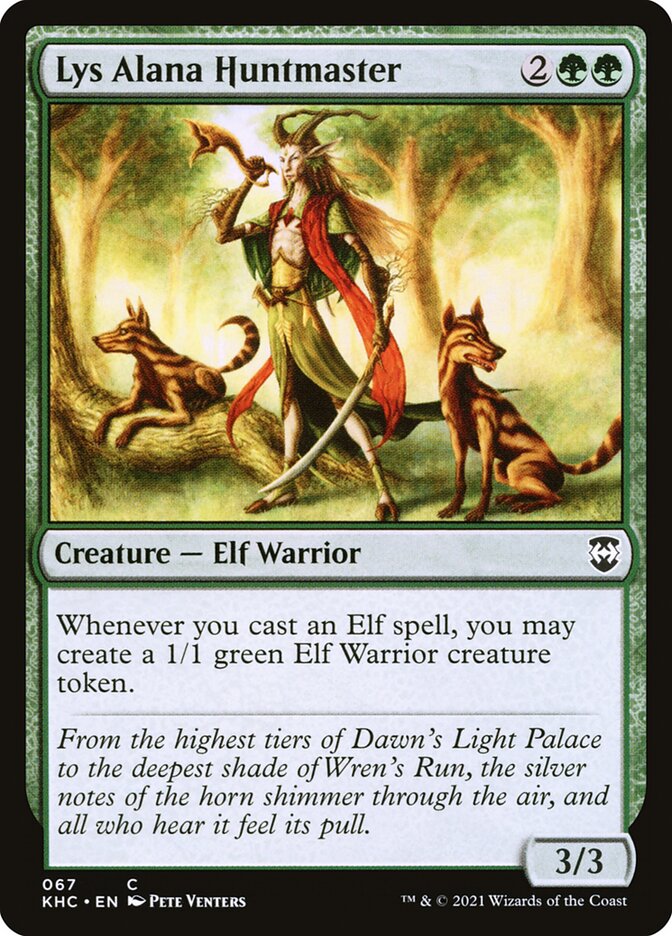 Magic the Gathering Card - Lys Alana Huntmaster - MTG Circle