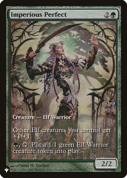 Magic the Gathering Card - Imperious Perfect - MTG Circle