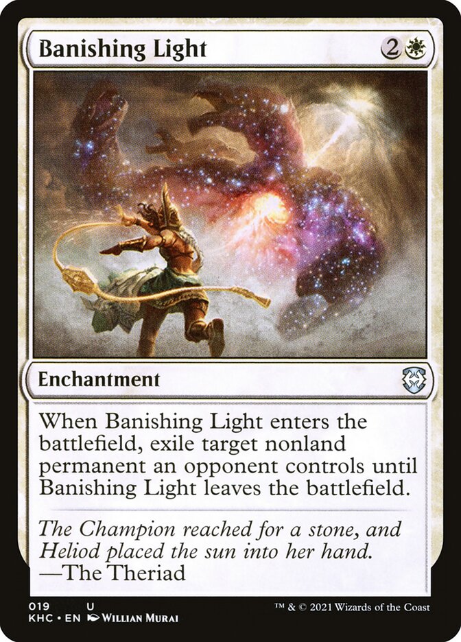 Magic the Gathering Card - Banishing Light - MTG Circle