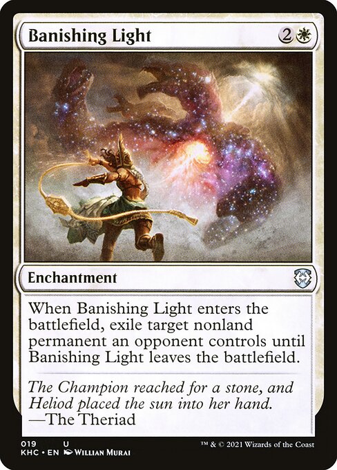 Magic the Gathering Card - Banishing Light - MTG Circle