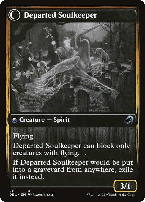 Magic the Gathering Card - Departed Soulkeeper - MTG Circle