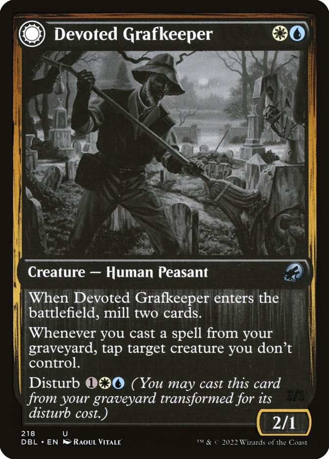 Magic the Gathering Card - Devoted Grafkeeper - MTG Circle