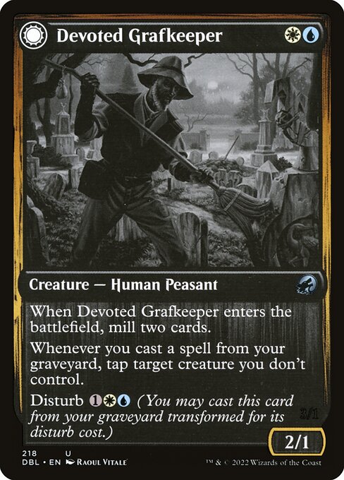 Magic the Gathering Card - Devoted Grafkeeper - MTG Circle