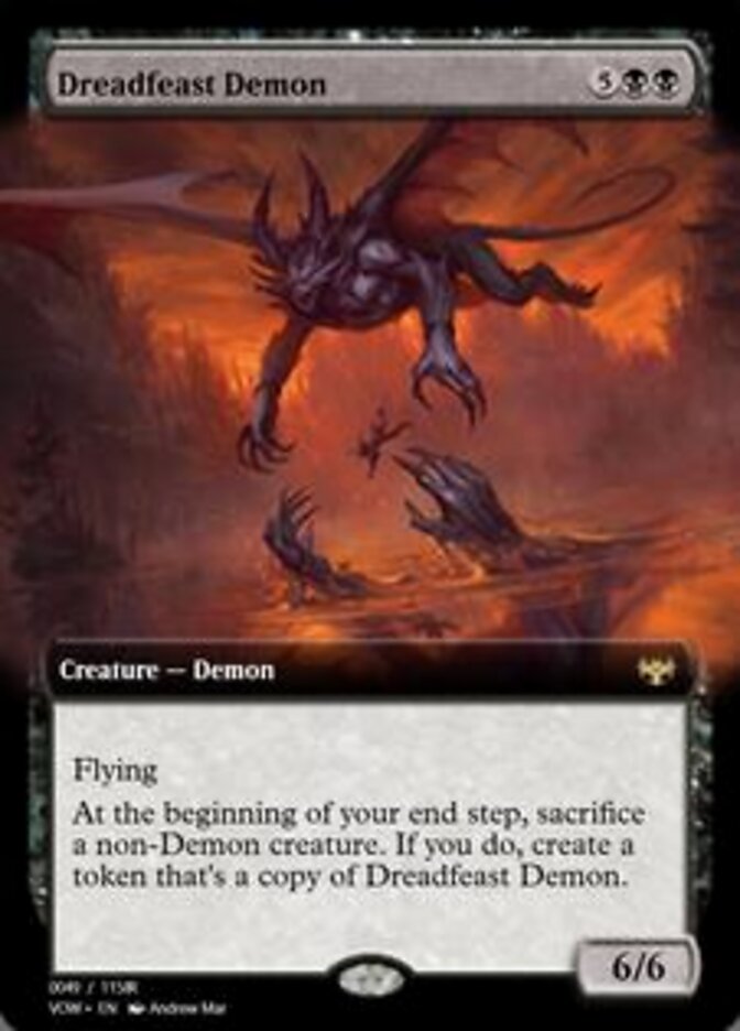 Magic the Gathering Card - Dreadfeast Demon - MTG Circle