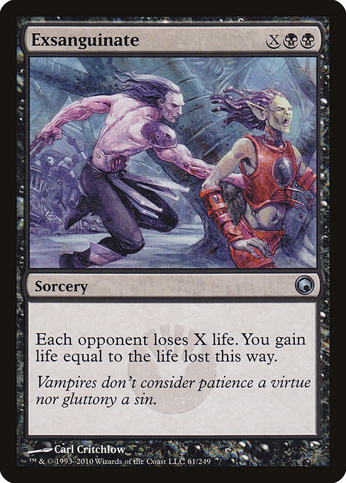 Magic the Gathering Card - Exsanguinate - MTG Circle