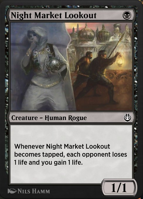 Magic the Gathering Card - Night Market Lookout - MTG Circle