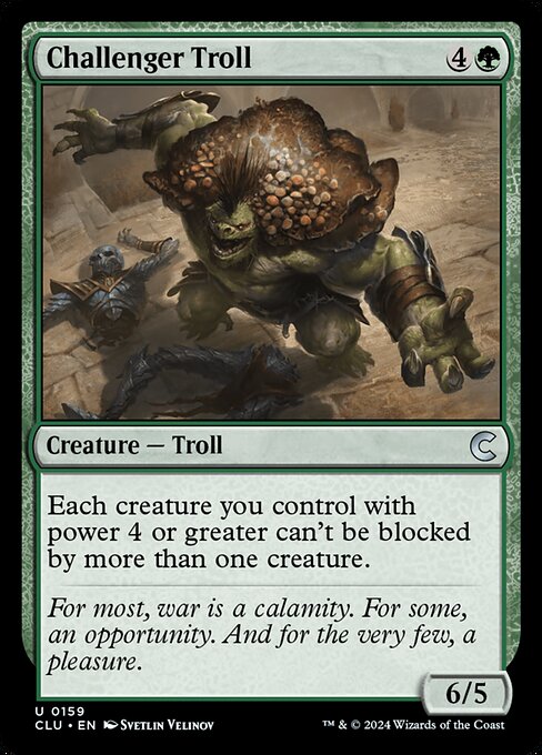 Magic the Gathering Card - Challenger Troll - MTG Circle