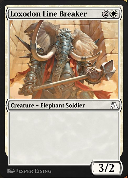 Magic the Gathering Card - Loxodon Line Breaker - MTG Circle