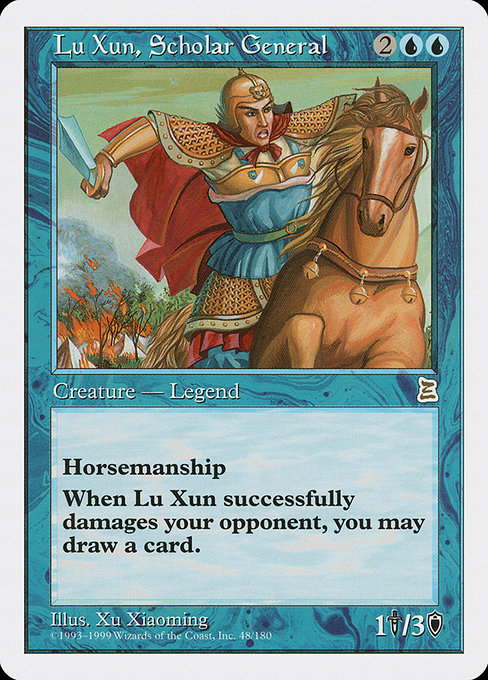 Magic the Gathering Card - Lu Xun, Scholar General - MTG Circle
