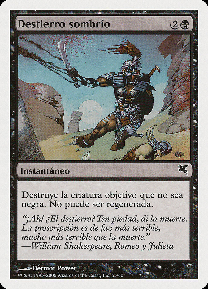 Magic the Gathering Card - Dark Banishing - MTG Circle