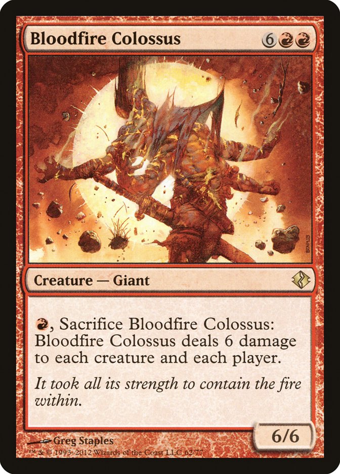 Magic the Gathering Card - Bloodfire Colossus - MTG Circle