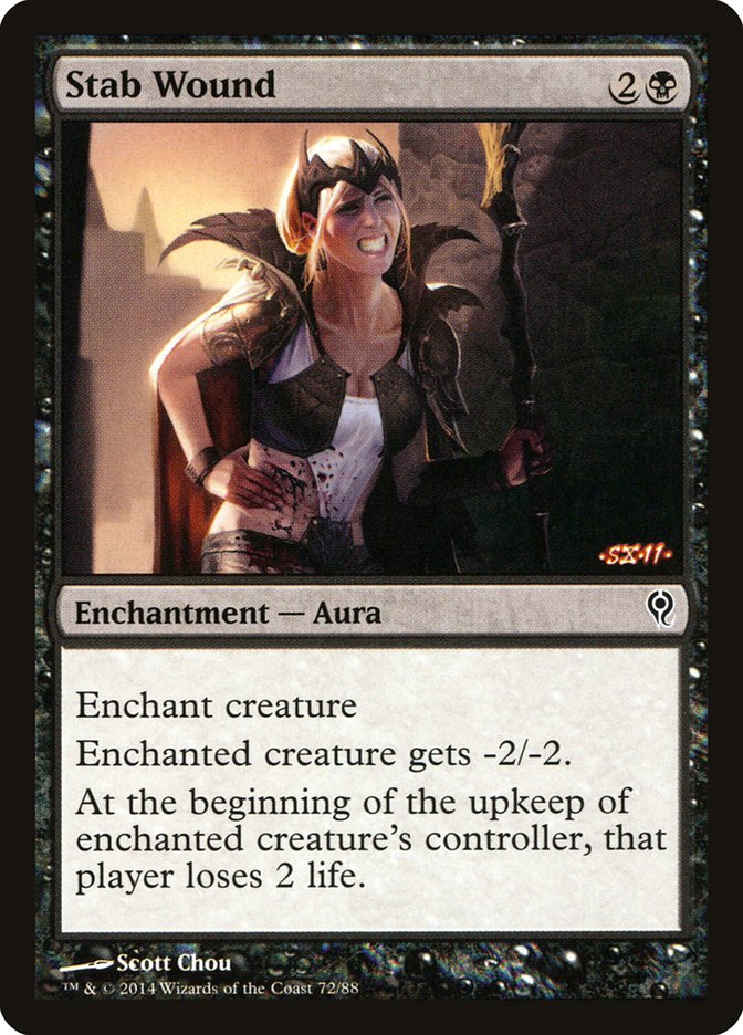 Magic the Gathering Card - Stab Wound - MTG Circle