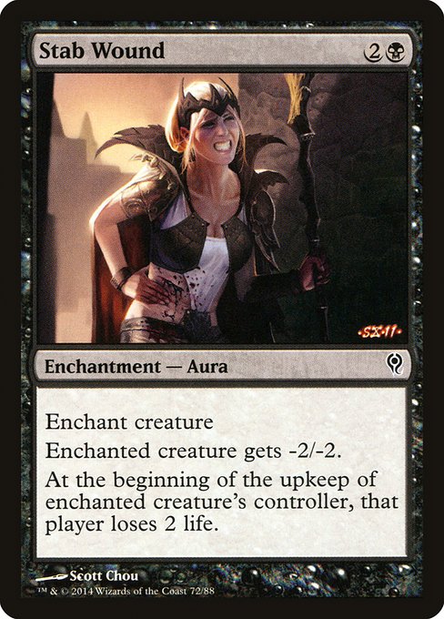Magic the Gathering Card - Stab Wound - MTG Circle