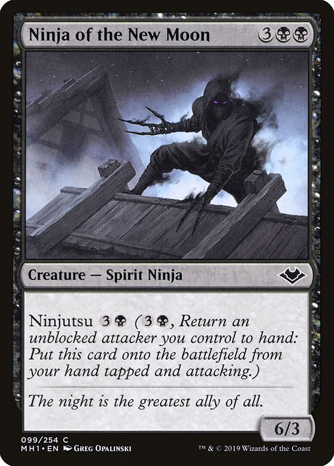 Magic the Gathering Card - Ninja of the New Moon - MTG Circle