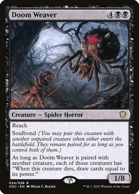 Magic the Gathering Card - Doom Weaver - MTG Circle