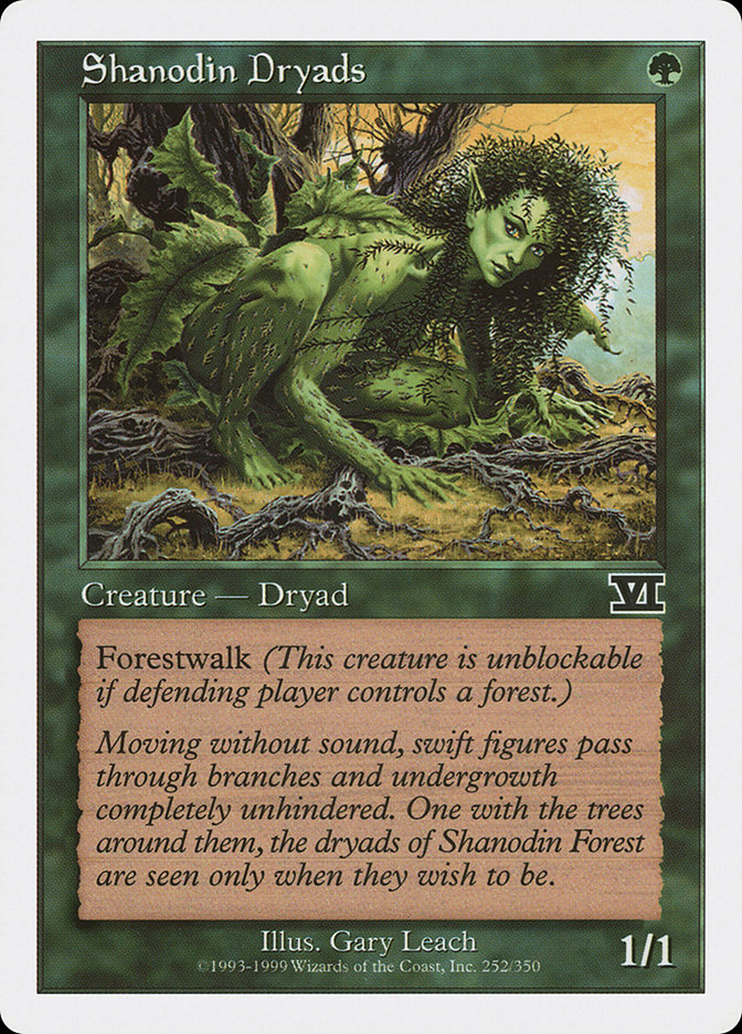 Magic the Gathering Card - Shanodin Dryads - MTG Circle