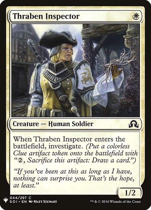 Magic the Gathering Card - Thraben Inspector - MTG Circle