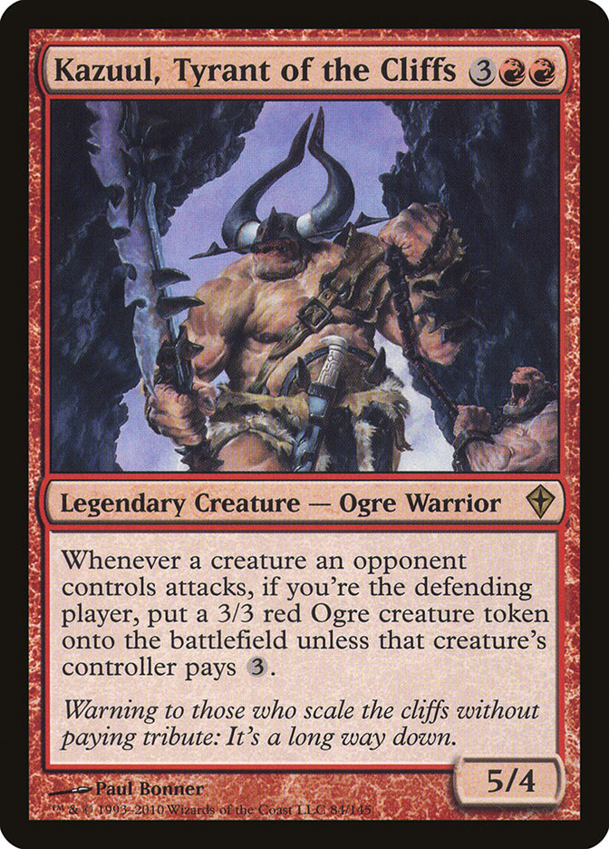 Magic the Gathering Card - Kazuul, Tyrant of the Cliffs - MTG Circle