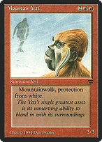Magic the Gathering Card - Mountain Yeti - MTG Circle