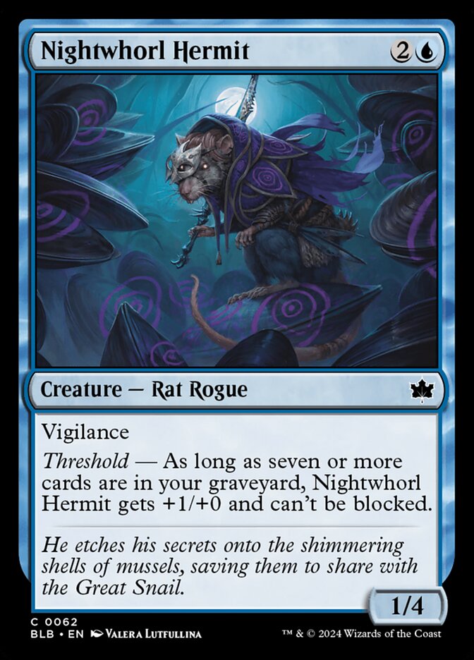 Magic the Gathering Card - Nightwhorl Hermit - MTG Circle