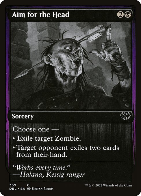 Magic the Gathering Card - Aim for the Head - MTG Circle