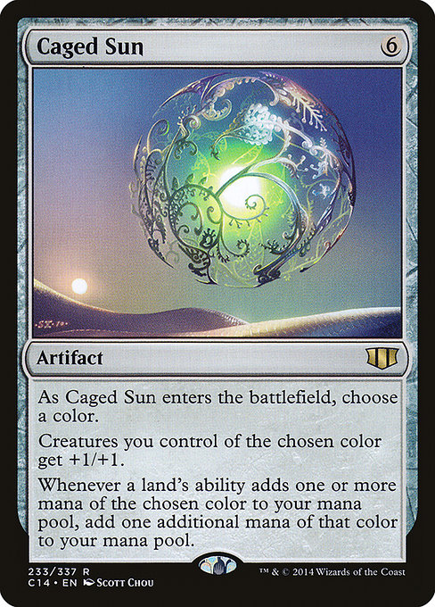 Magic the Gathering Card - Caged Sun - MTG Circle