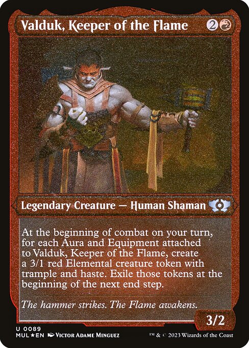 Magic the Gathering Card - Valduk, Keeper of the Flame - MTG Circle