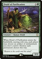 Magic the Gathering Card - Druid of Purification - MTG Circle