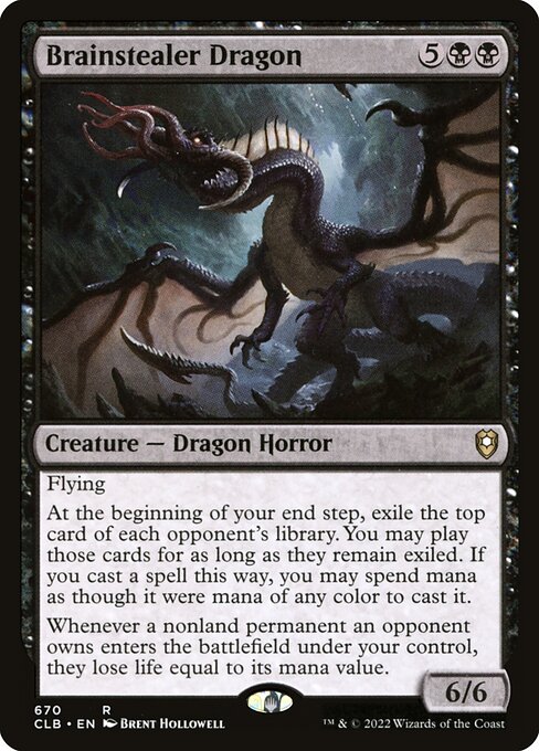 Magic the Gathering Card - Brainstealer Dragon - MTG Circle