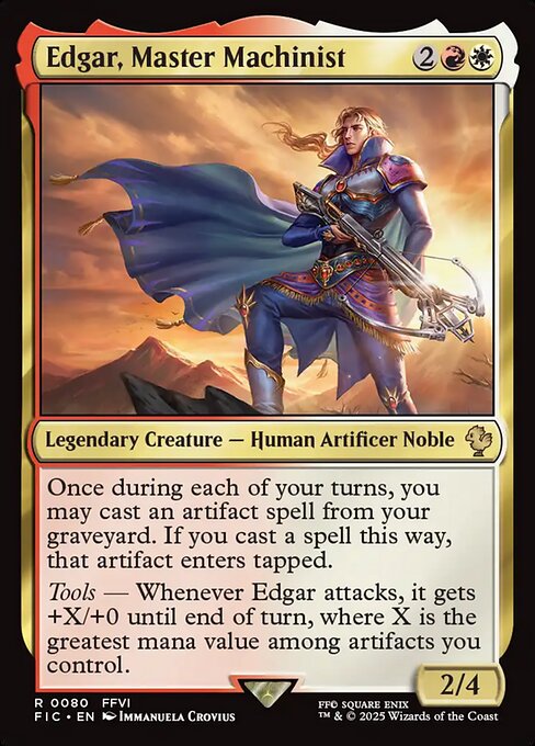 Magic the Gathering Card - Edgar, Master Machinist - MTG Circle