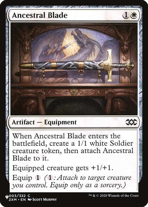 Magic the Gathering Card - Ancestral Blade - MTG Circle