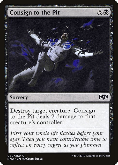 Magic the Gathering Card - Consign to the Pit - MTG Circle
