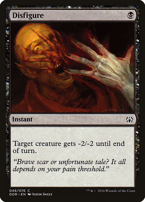 Magic the Gathering Card - Disfigure - MTG Circle