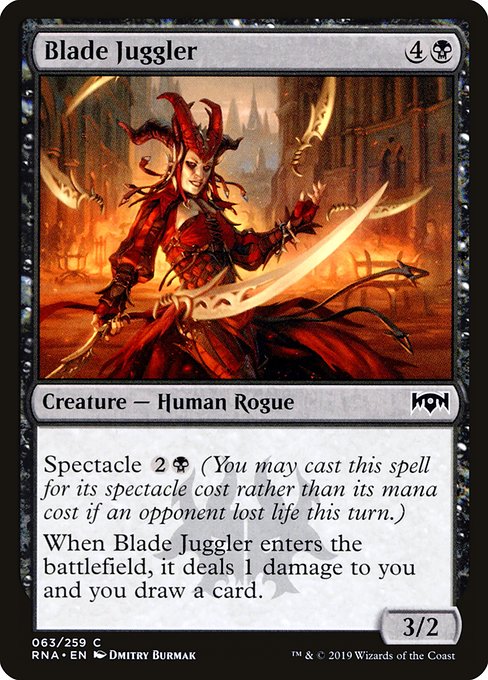 Magic the Gathering Card - Blade Juggler - MTG Circle