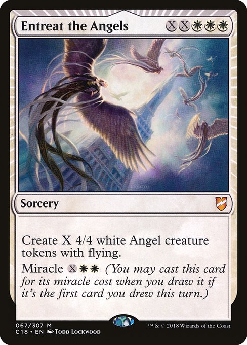 Magic the Gathering Card - Entreat the Angels - MTG Circle