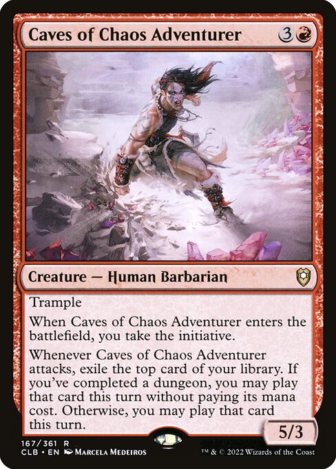 Magic the Gathering Card - Caves of Chaos Adventurer - MTG Circle