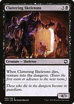 Magic the Gathering Card - Clattering Skeletons - MTG Circle