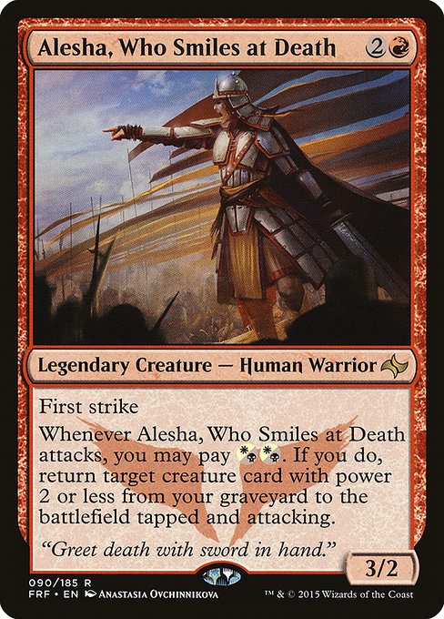 Magic the Gathering Card - Alesha, Who Smiles at Death - MTG Circle