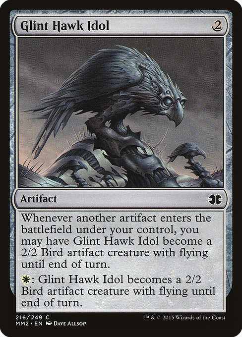Magic the Gathering Card - Glint Hawk Idol - MTG Circle