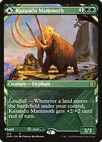 Magic the Gathering Card - Kazandu Mammoth // Kazandu Valley - MTG Circle