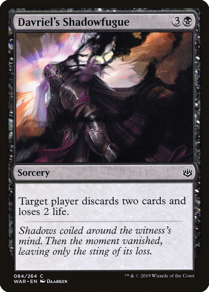 Magic the Gathering Card - Davriel's Shadowfugue - MTG Circle