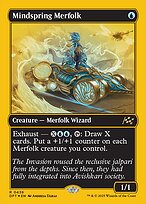 Magic the Gathering Card - Mindspring Merfolk - MTG Circle