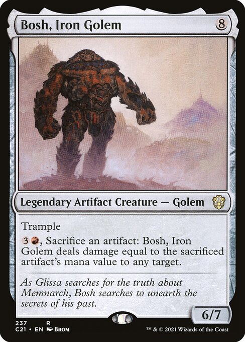Magic the Gathering Card - Bosh, Iron Golem - MTG Circle