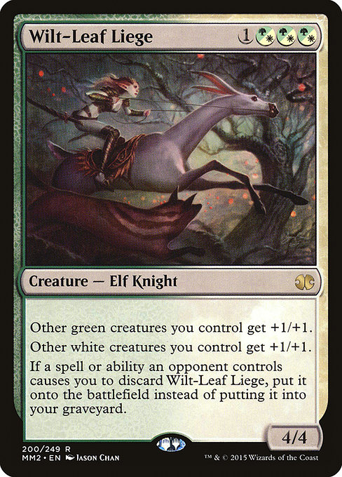 Magic the Gathering Card - Wilt-Leaf Liege - MTG Circle