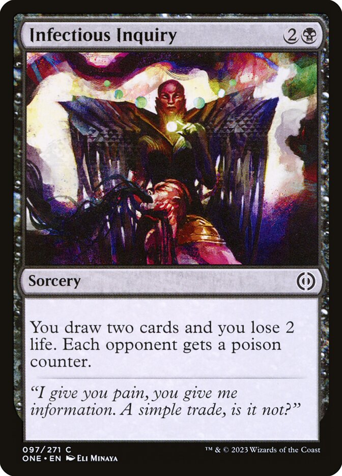 Magic the Gathering Card - Infectious Inquiry - MTG Circle