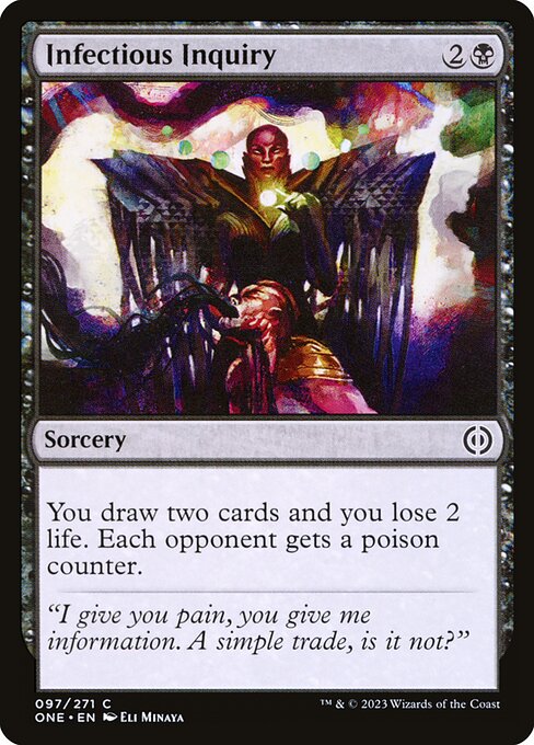 Magic the Gathering Card - Infectious Inquiry - MTG Circle