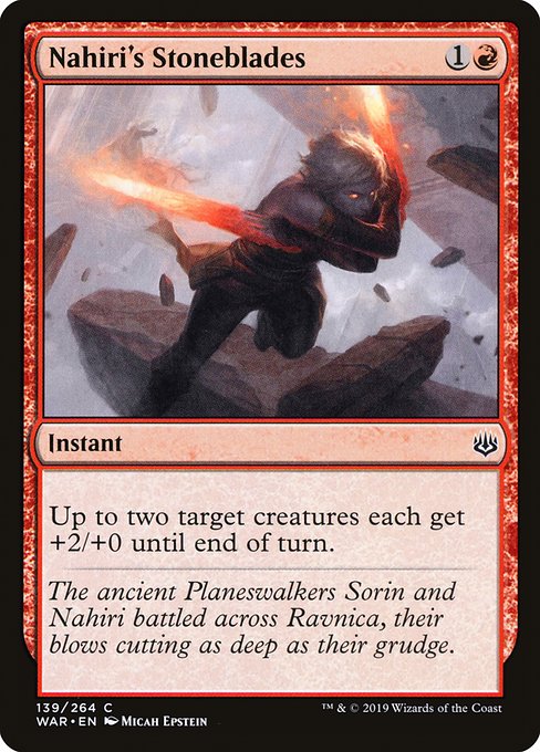 Magic the Gathering Card - Nahiri's Stoneblades - MTG Circle