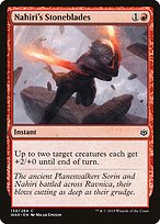 Magic the Gathering Card - Nahiri's Stoneblades - MTG Circle